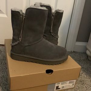 UGG Classic Short Sparkle Zip W / CHRC